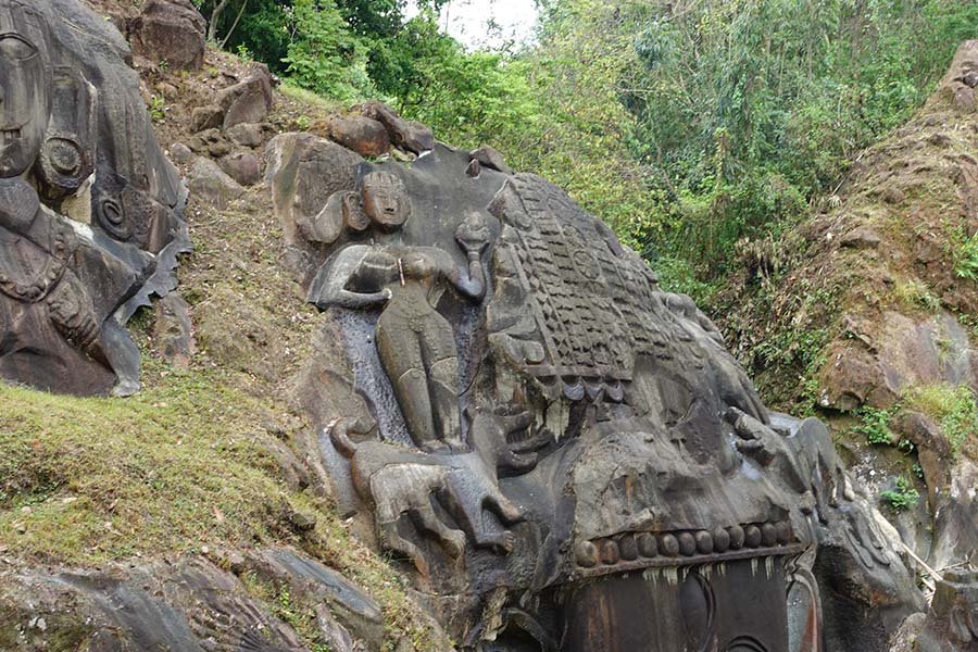 Unakoti tourist spot in Tripura
