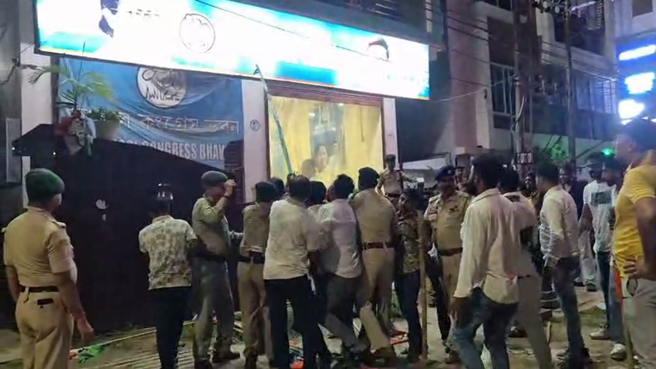 Trinamool Party Office Attacked